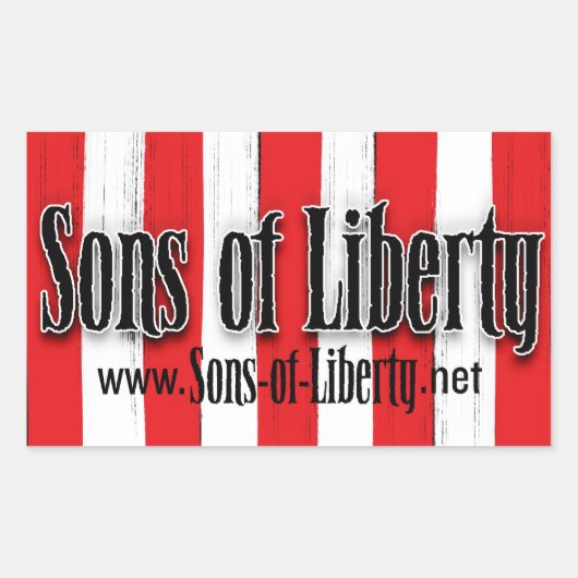 Zonen van Liberty FLAG sticker (Voorkant)
