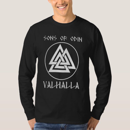 Zonen van Odin Walhalla Wotan Asgard Vikin T-shirt (Voorkant)