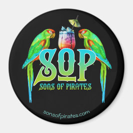 Zonen van piraten rond magneet