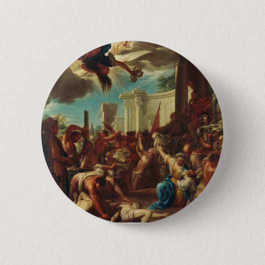 Zonen van Sint-Felicitas Ronde Button 5,7 Cm (Voorkant)