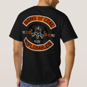 ZONEN VAN STEENKOOL VERFOEILIJKE T-SHIRT