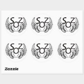 Zonen van Zebedeüs Logo Ronde Sticker (Vel)
