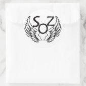 Zonen van Zebedeüs Logo Ronde Sticker (Tas)