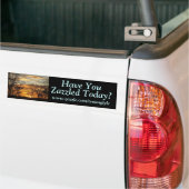 Zonet heb je, www.zazzle.com/tyounglyle, ... bumpersticker (Op Truck)