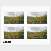 Zong Solomon 2:10-12, Bijbelverse, bloemen Rechthoekige Sticker (Vel)