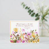 Zong Solomon 2:12 Bloemen verschijnen op aarde Briefkaart (Staand voorkant)