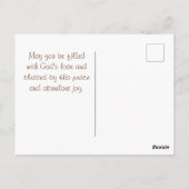 Zong Solomon 2:12 Bloemen verschijnen op aarde Briefkaart (Achterkant)