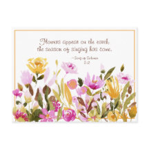 Zong Solomon 2:12 Bloemen verschijnen op aarde