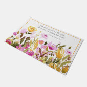 Zong Solomon 2:12 Bloemen verschijnen op aarde Deurmat (Schuin)