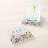 Zong Solomon 2:12 Bloemen verschijnen op aarde Glazen Onderzetter (Schuin)