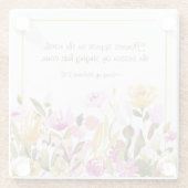 Zong Solomon 2:12 Bloemen verschijnen op aarde Glazen Onderzetter (Achterkant)