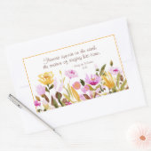 Zong Solomon 2:12 Bloemen verschijnen op aarde Rechthoekige Sticker (Envelop)