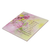 Zong Solomon 2:12 Bloemen verschijnen op aarde Tegeltje (Zijkant)