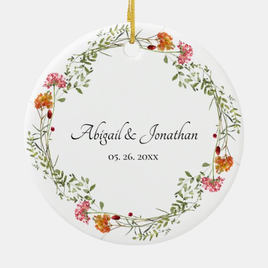 Zong Solomon 3:4 Bijbelse Florale adem Keramisch Ornament (Achterkant)