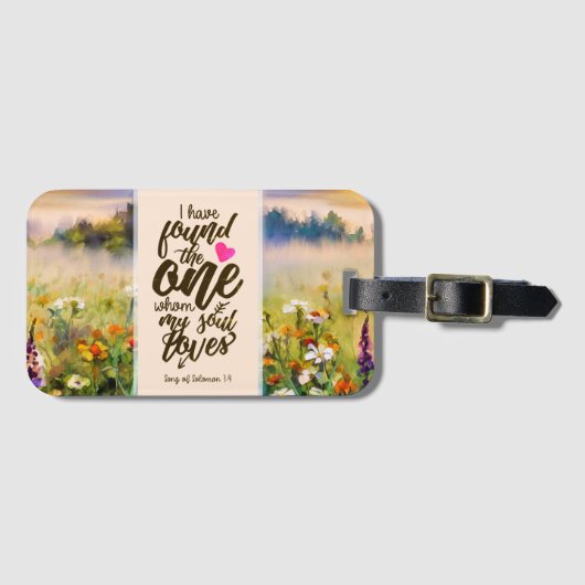 Zong Solomon 3:4 Ik heb de One Bible gevonden Bagagelabel (Voorkant (horizontaal))