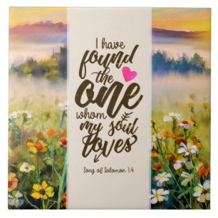 Zong Solomon 3:4 Ik heb de One Bible gevonden Tegeltje