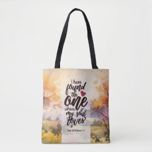 Zong Solomon 3:4 Ik heb de One Bible gevonden Tote Bag