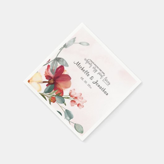 Zong Solomon 3:4 Ik heb de One Floral gevonden Servet (Hoek)