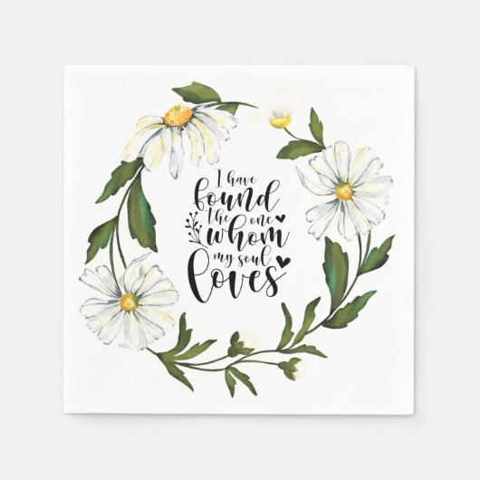 Zong Solomon 3:4 Ik heb de One gevonden Servet (Voorkant)