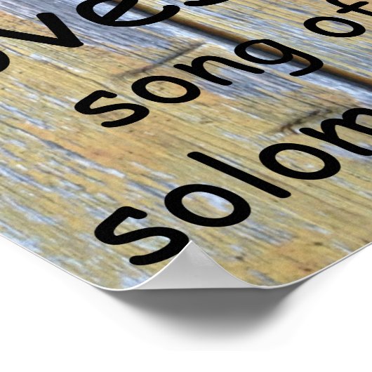 Zong Solomon 3:4 Poster (Hoek)