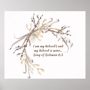 Zong Solomon 6:3 Ik ben mijn geliefde.. Poster