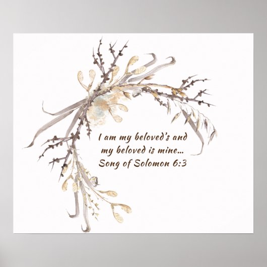 Zong Solomon 6:3 Ik ben mijn geliefde.. Poster (Voorkant)