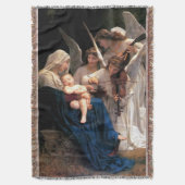 Zong van Angels Maagd Mary & Child Jesus Blanket Deken (Voorkant Verticaal)