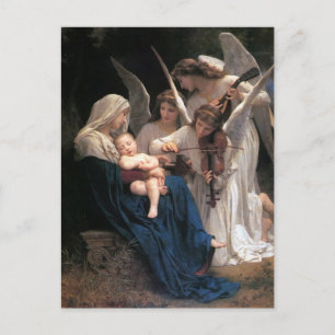 Zong van de Angels (1881) van Bouguereau Briefkaart