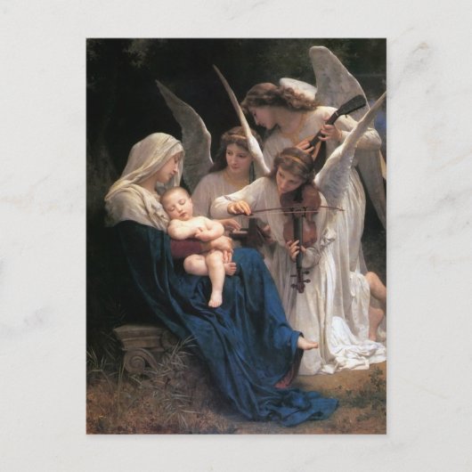 Zong van de Angels (1881) van Bouguereau Briefkaart (Voorkant)
