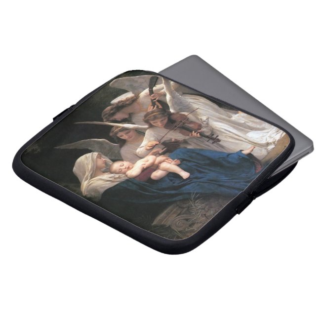 Zong van de Angels (1881) van Bouguereau Laptop Sleeve (Voorkant top)