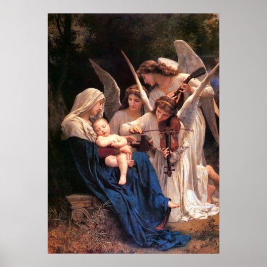 Zong van de Angels Bouguereau Fine Art Poster (Voorkant)