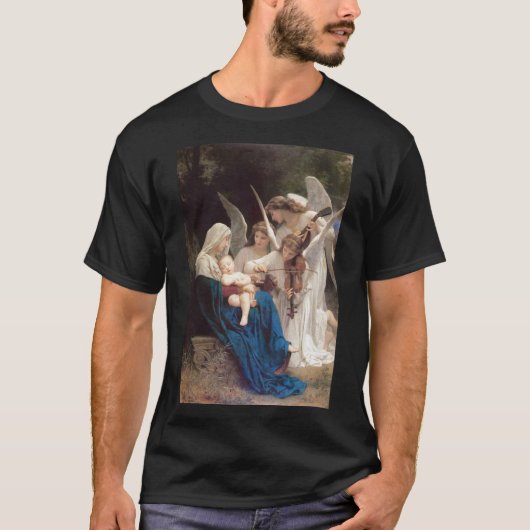 Zong van de Angels door Bouguereau T-shirt (Voorkant)