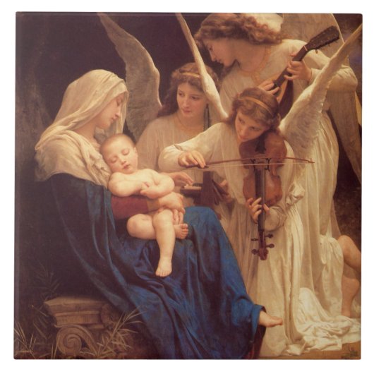 Zong van de Angels door Bouguereau Tegeltje (Voorkant)