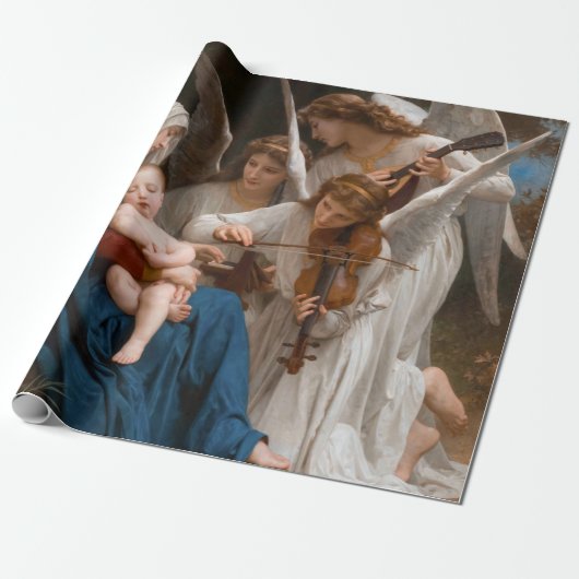 Zong van de Angels door William-Adolphe Bouguereau Cadeaupapier (Uitgerold)