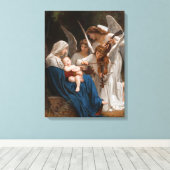 Zong van de Angels door William-Adolphe Bouguereau Canvas Afdruk (Insitu (Houten vloer))