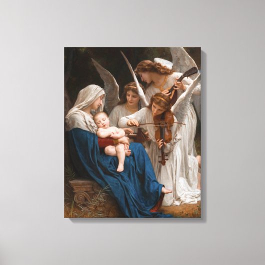 Zong van de Angels door William-Adolphe Bouguereau Canvas Afdruk (Voorkant)