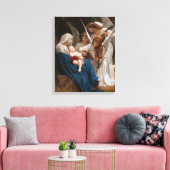 Zong van de Angels door William-Adolphe Bouguereau Canvas Afdruk (Insitu (Woonkamer))