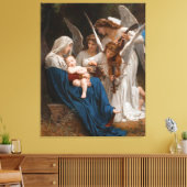Zong van de Angels door William-Adolphe Bouguereau Canvas Afdruk (Insitu (Woonkamer))