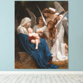 Zong van de Angels door William-Adolphe Bouguereau Canvas Afdruk (Insitu (Houten vloer))