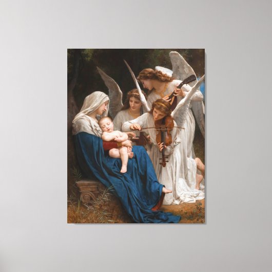Zong van de Angels door William-Adolphe Bouguereau Canvas Afdruk (Voorkant)