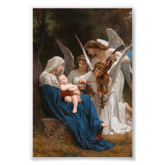 Zong van de Angels door William-Adolphe Bouguereau Foto Afdruk (Voorkant)