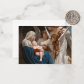 Zong van de Angels door William-Adolphe Bouguereau Notitiekaartje (Voorkant / Achterkant in situ)