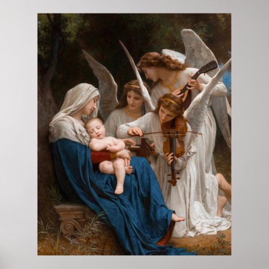 Zong van de Angels door William-Adolphe Bouguereau Poster (Voorkant)