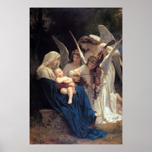 Zong van de Angels door William Adolphe Bouguereau Poster (Voorkant)