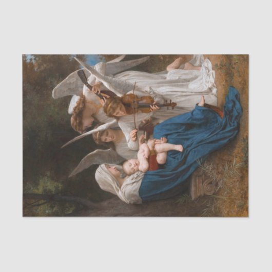 Zong van de Angels door William-Adolphe Bouguereau Tissuepapier (Voorkant)
