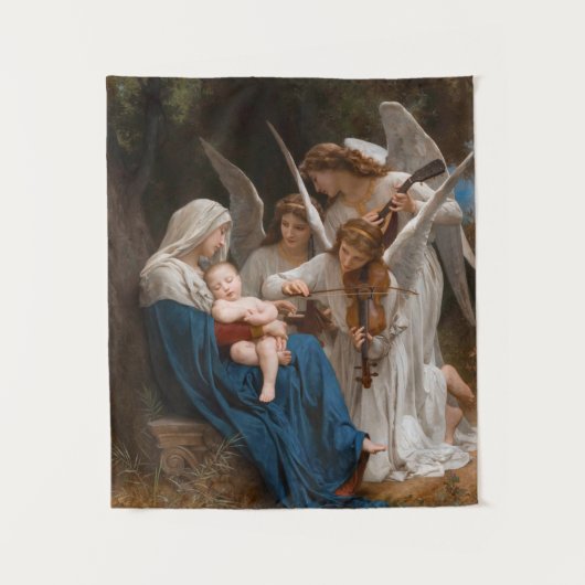 Zong van de Angels door William-Adolphe Bouguereau Wandkleed (Voorkant)