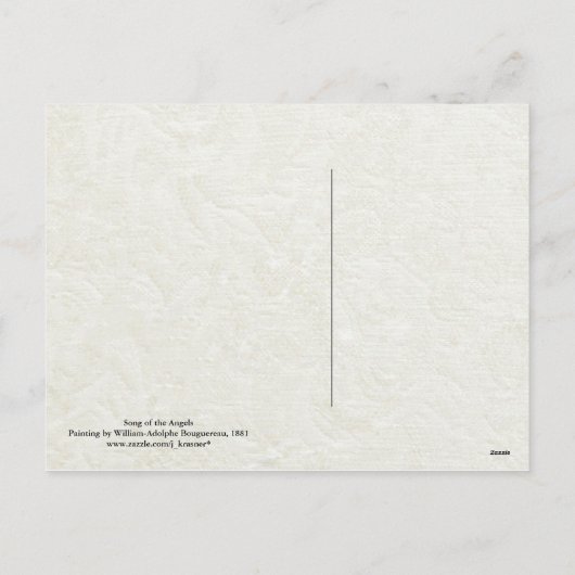 Zong van de Angels Kerstmis Feestdagenkaart (Achterkant)