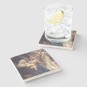 Zong van de Angels ( kunst) Stenen Onderzetter (Zijkant)