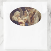 Zong van de Angels Ovale Sticker (Tas)