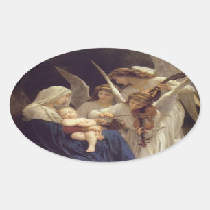 Zong van de Angels Ovale Sticker